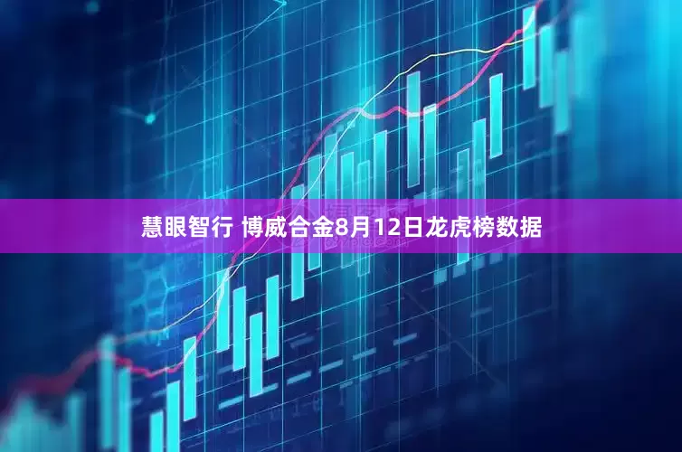 慧眼智行 博威合金8月12日龙虎榜数据